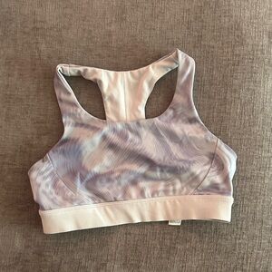 Super soft Purple and White Tie-Dye Sports Bra